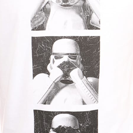 Star Wars - Tee Shirt Three Trooper Blanc