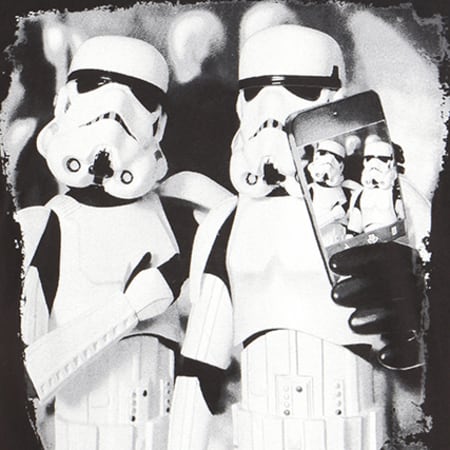 Star Wars - Tee Shirt Stormtrooper Selfie Noir