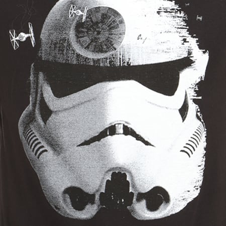 Star Wars - Tee Shirt Stormtrooper And Death Shelmet Noir