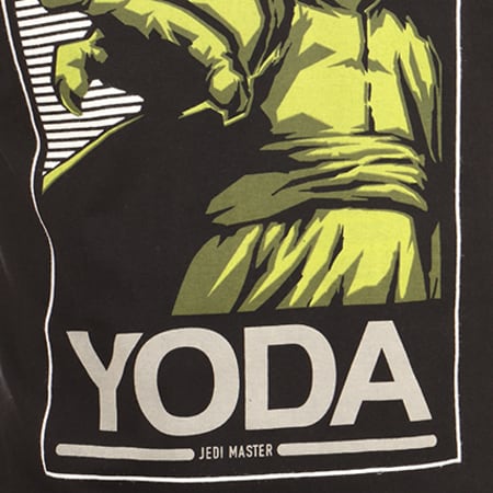 Star Wars - Tee Shirt Yoda Frame Noir