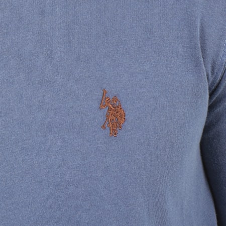 US Polo ASSN - Tee Shirt Manches Longues Uspa Bleu Marine