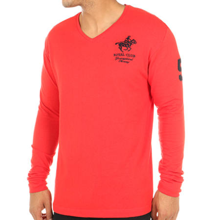 Geographical Norway - Tee Shirt Manches Longues Jampai Rouge