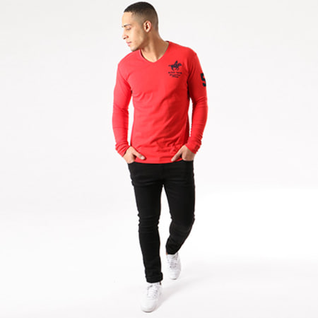 Geographical Norway - Tee Shirt Manches Longues Jampai Rouge