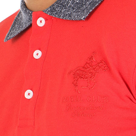 Geographical Norway - Polo Manches Longues Kniker Rouge