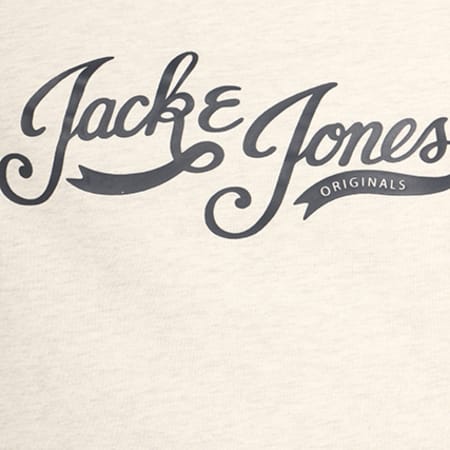 Jack And Jones - Sweat Capuche Paddy Gris Blanc Chiné