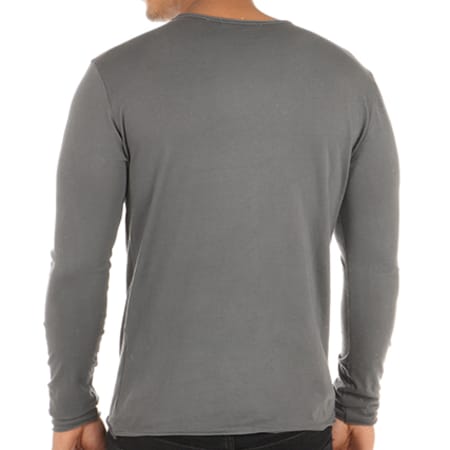 Frilivin - Tee Shirt Manches Longues 7005 Gris Anthracite