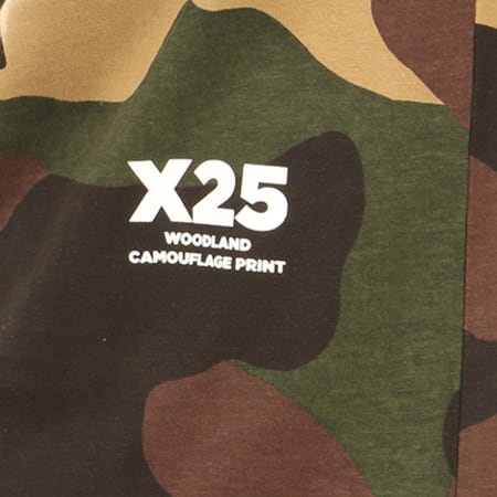 G-Star - Tee Shirt Woodland D09173-9958 Camouflage Vert Kaki Marron