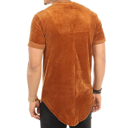 Project X Paris - Tee Shirt Oversize Velours 88161135 Camel Floral