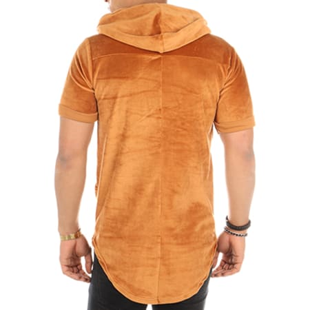 Project X Paris - Tee Shirt Oversize Capuche 88161136 Camel Floral