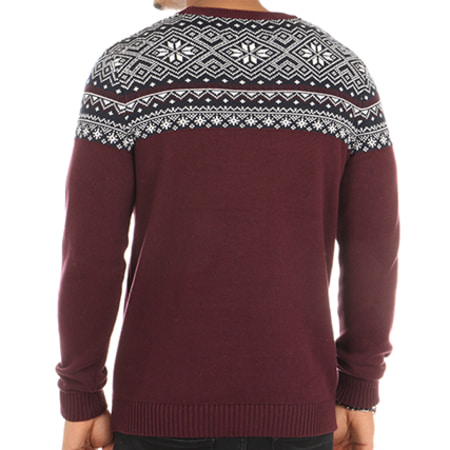 Selected - Pull Christ Bordeaux 
