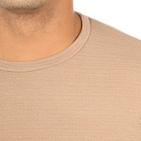 Uniplay - Tee Shirt Manches Longues Oversize Zips UPY99 Camel
