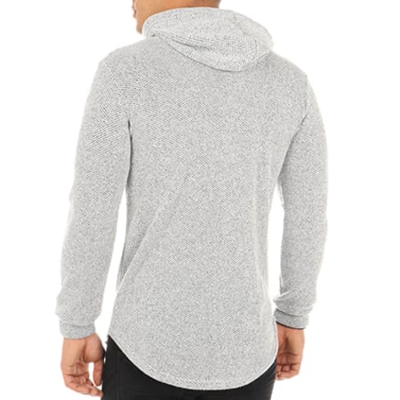 Uniplay - Pull Capuche Oversize 517603 Gris Chiné