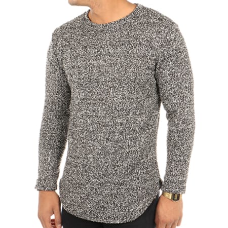 Uniplay - Pull Oversize T180 Gris Anthracite Chiné 