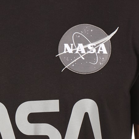 Alpha Industries - Tee Shirt NASA Reflective Noir
