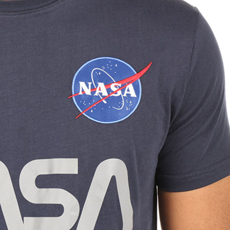 Alpha Industries - Tee Shirt NASA Reflective Bleu Marine