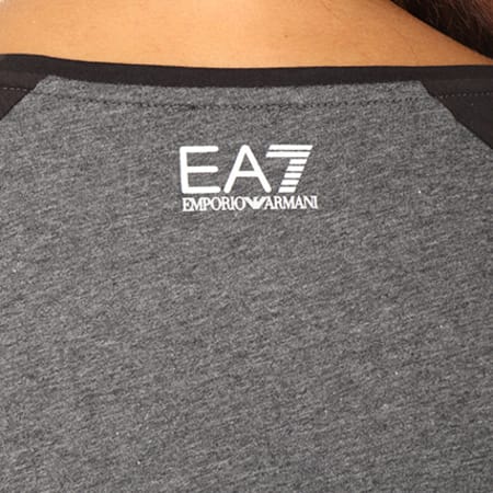 EA7 Emporio Armani - Tee Shirt Manches Longues Femme 6YTT16-TJ22Z Gris Anthracite 