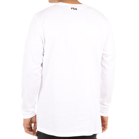Fila - Tee Shirt Manches Longues Tomo 681870 Blanc