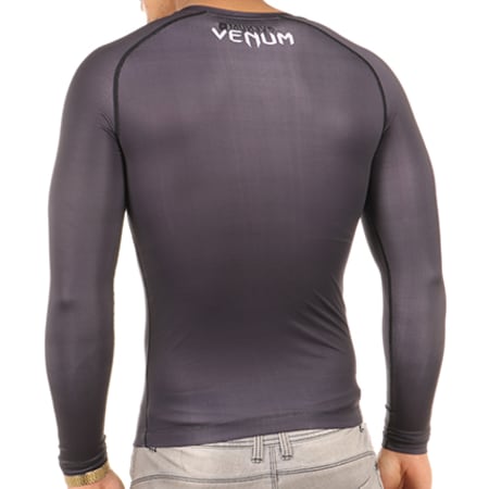 Venum - Tee Shirt Manches Longues De Compression Contender 3 Noir Blanc
