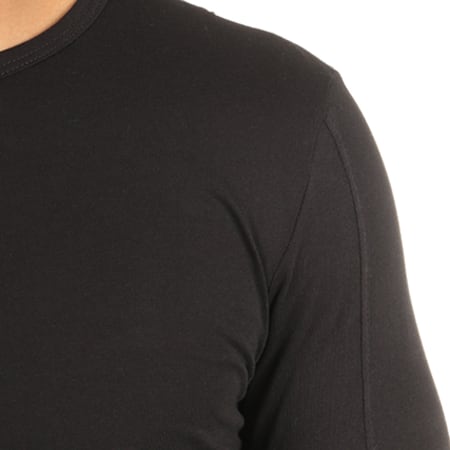 Aarhon - Tee Shirt Manches Longues Oversize 2190 Noir