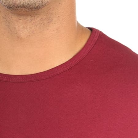 Aarhon - Tee Shirt Manches Longues Oversize 2190 Bordeaux