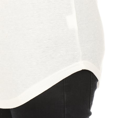 Gov Denim - Tee Shirt Manches Longues Oversize 162010 Blanc