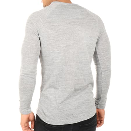 Ikao - Tee Shirt Manches Longues F18144 Gris 
