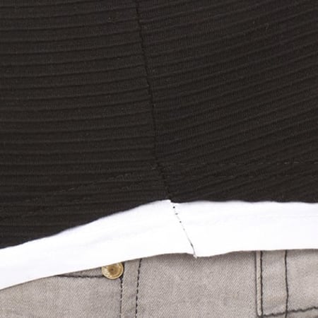 Ikao - Tee Shirt Manches Longues F18019 Noir