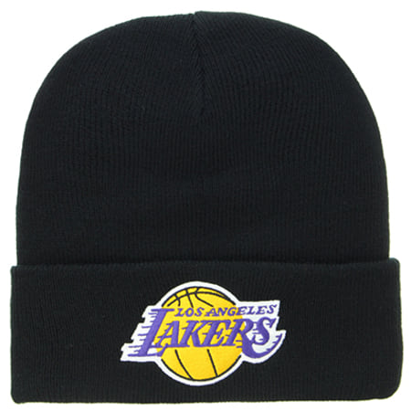 Mitchell and Ness - Bonnet Logo Cuff NBA Los Angeles Lakers Noir