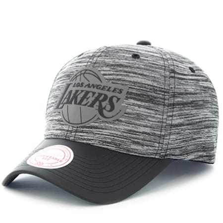 Mitchell and Ness - Casquette INTL065 Los Angeles Lakers Gris Chiné Noir