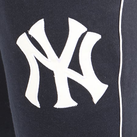 Majestic Athletic - Pantalon Jogging Fleece Piping New York Yankees Bleu Marine 