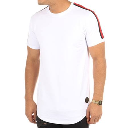 Project X Paris - Tee Shirt Oversize Bandes T881713 Blanc