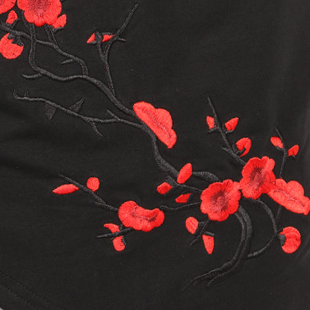 Project X Paris - Tee Shirt Oversize Bande T881712 Noir Floral 