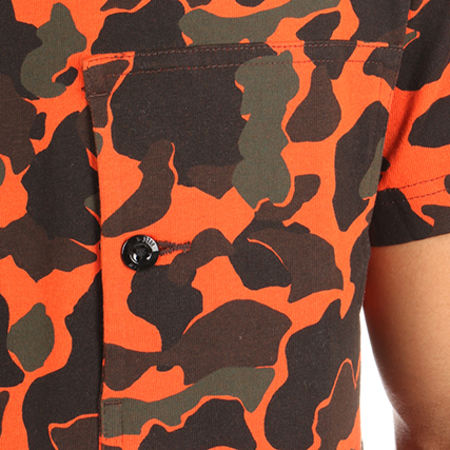 G-Star - Tee Shirt Poche Stalt D05933-9198 Camouflage Orange 
