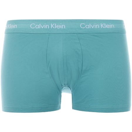 Calvin Klein - Lot De 3 Boxers Cotton Stretch Bleu Marine Bleu Turquoise