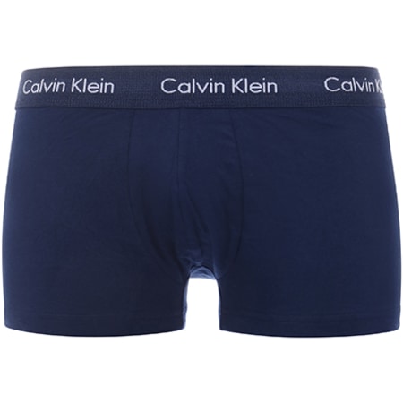 Calvin Klein - Lot De 3 Boxers Cotton Stretch Bleu Marine Bleu Turquoise