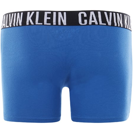 Calvin Klein - Lot De 2 Boxers Enfant Intense Power Bleu Roi Gris Chiné
