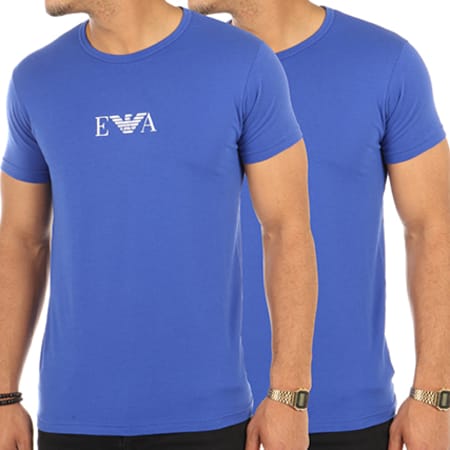 Emporio Armani - Lot De 2 Tee Shirts 111267-CC715 Bleu Roi