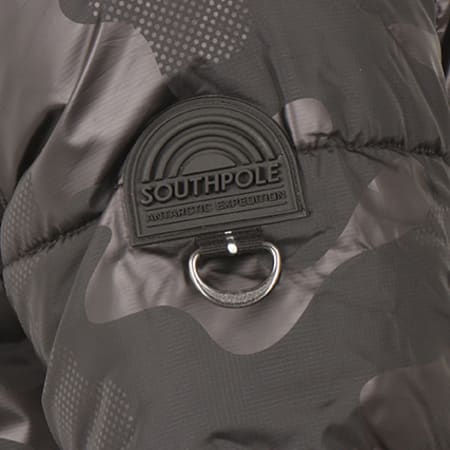 South Pole - Doudoune 17321-5520 Gris Anthracite Noir Camouflage