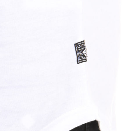 South Pole - Tee Shirt Oversize Patchs Brodés 17321-1440 Blanc
