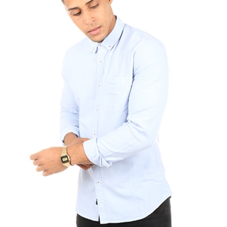 Tiffosi - Chemise Manches Longues Tommy Bleu Clair