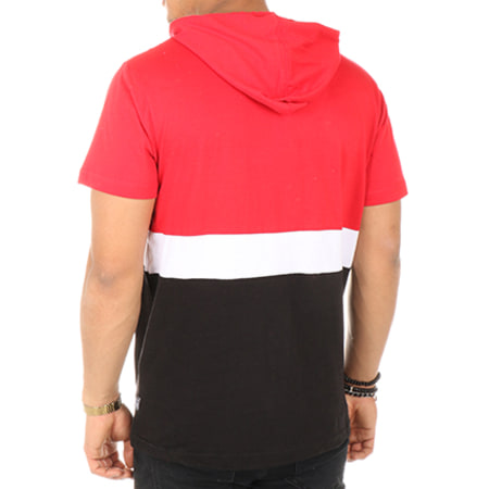 South Pole - Tee Shirt Capuche 17321-1475 Rouge Noir