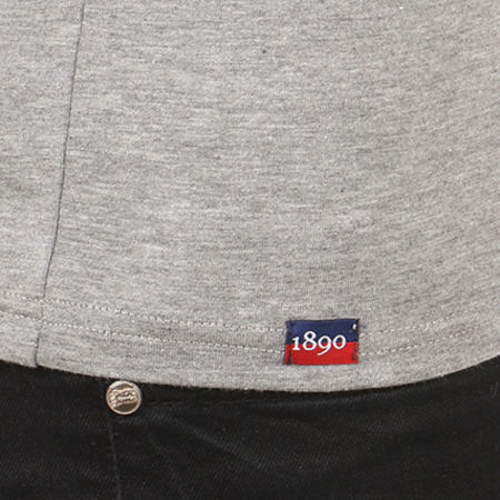US Polo ASSN - Tee Shirt Basic V-Neck Gris Chiné