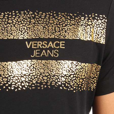 Versace Jeans Couture - Tee Shirt Flash Print Micro Noir