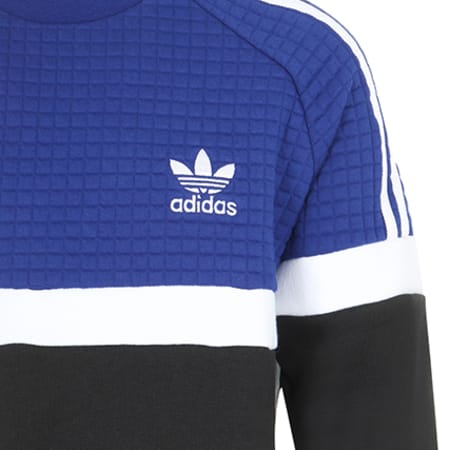 Adidas Originals - Sweat Crewneck Enfant Trefoil BQ3950 Bleu Marine Noir