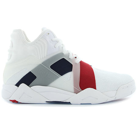 Fila Baskets The Cage 17 Logo 1BM00026 White Navy Red LaBoutiqueOfficielle