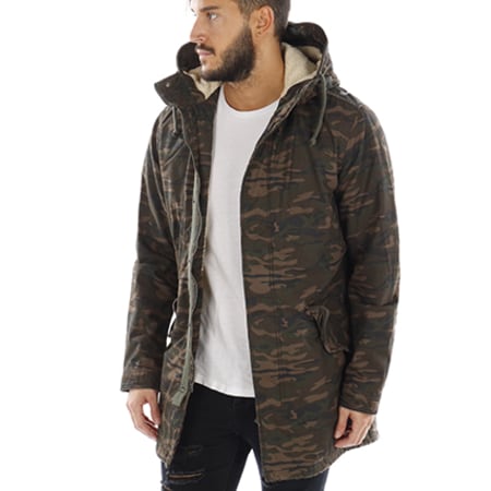 Jack And Jones Parka Bento Vert Kaki Camouflage LaBoutiqueOfficielle