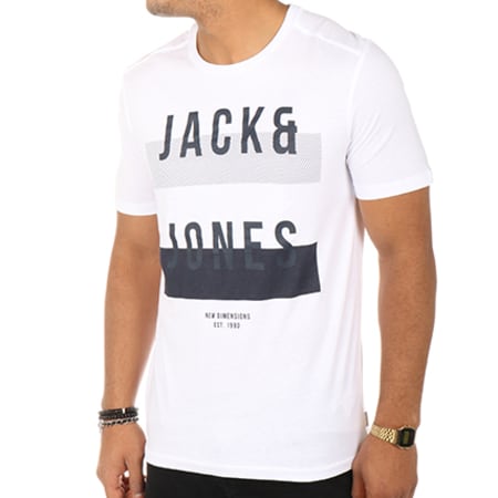 Jack And Jones - Tee Shirt Giant Blanc