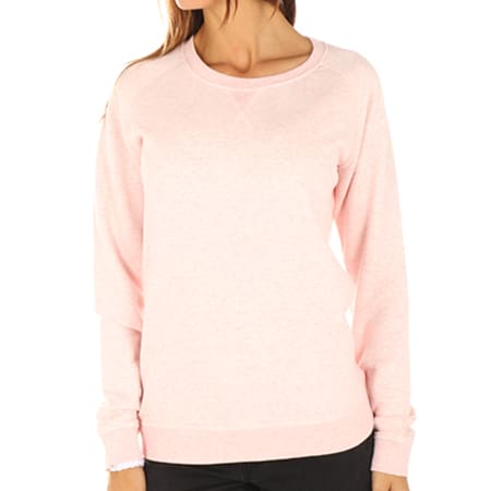 Girls Outfit - Sweat Crewneck Femme STSW049 Rose Chiné