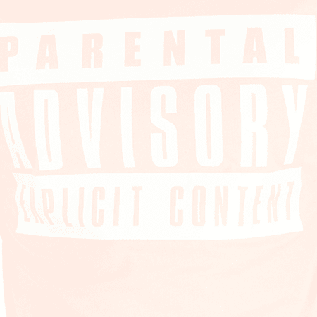 Parental Advisory - Tee Shirt Oversize Classic Logo Rose