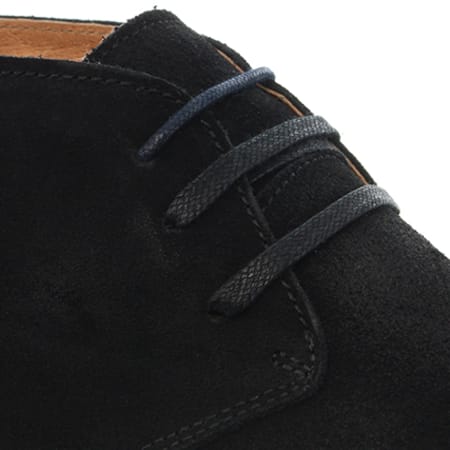 Selected - Chaussures Royce Chukka Wax Suede Black